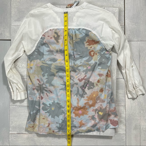 Odillé Anthropologie Raglan Sleeve Foliage Print Top - Picture 6 of 12